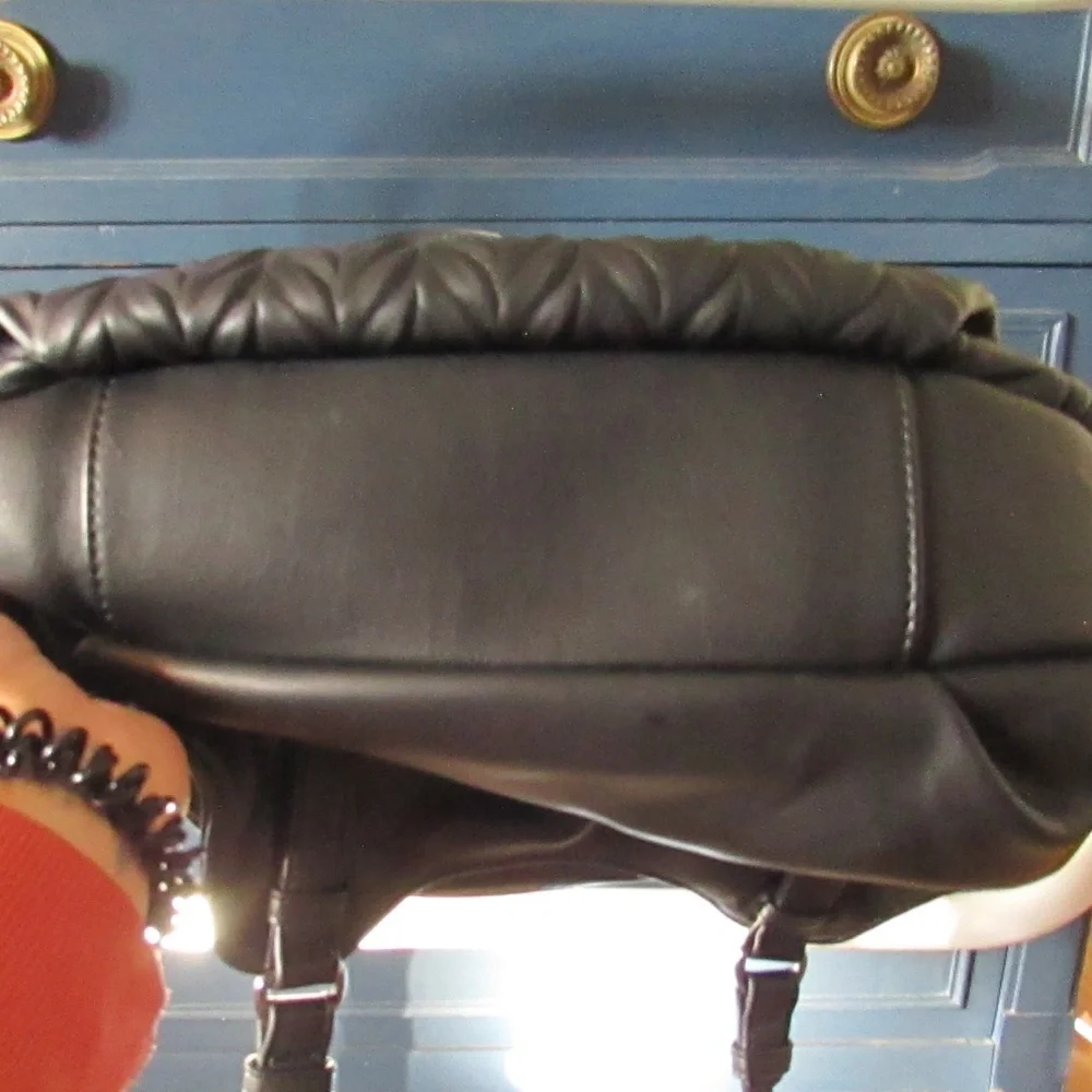Simply Vera Vera Wang Quilted Black Satchel or Shoulder Bag